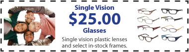Coupon For Single Vision Offer